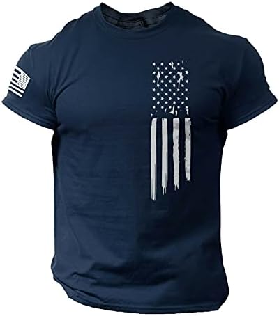 Bandeira americana masculina manga curta t camisetas gráficas camisetas do exército