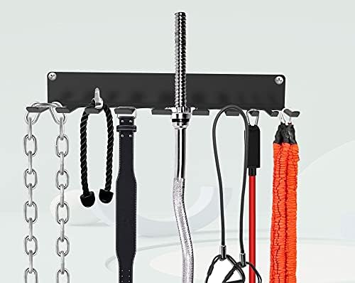 Rack de acessórios de armazenamento de ginástica em casa OUUO para faixas de resistência, tiras de fitness, cordas
