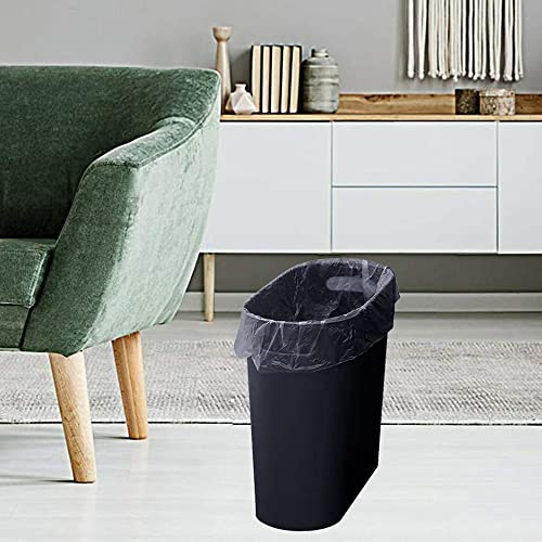 ROYFACC Pequeno lixo pode lixo de banheiro de plástico Caspo de resíduos de 3,2 galões de lixo lixo lixo com alça para o quarto do banheiro de cozinha em casa, escritório de quarto, 2 pacote