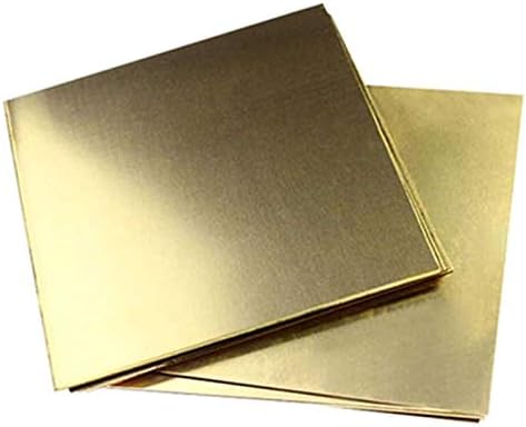 Yuesfz Folha de cobre Metal Brass Cu Metal Placa de folha de folha Superfície lisa Organização requintada Espessura da folha de cobre