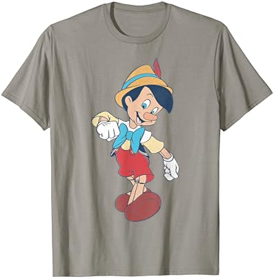 Camiseta de retrato vintage da Disney Pinóquio