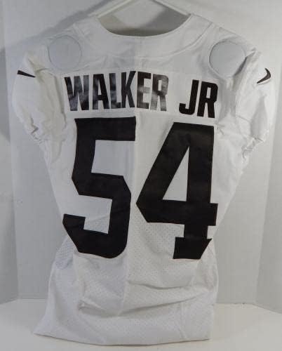 2020 Cleveland Browns Anthony Walker Jr #54 Jogo usou White Practice Jersey 40 1 - Jerseys de Jerseys usados ​​da NFL não assinada