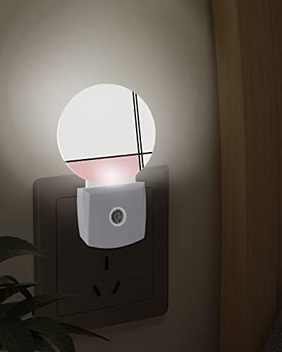Abstract Blush Night Light para crianças, adultos, meninos, meninas, criança, viveiro de bebês, banheiro quarto corredor plug plug in Wall Night Light Sensor automático moderno