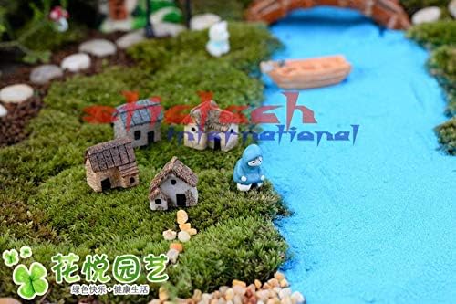 Zamtac por DHL ou EMS 500pcs Mini Mini Casa Miniature Resina Artesanato Ornamento Miniate Home Garden Decoração