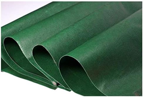 Tarcaulina impermeável para serviço pesado - folha de lona verde - cobertura de qualidade premium feita de lona de 500 gramas/metro quadrado