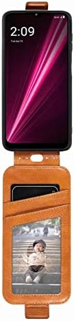 Caixa de carteira de flip-flip para T-Mobile Revvl 6 Pro 5G Caixa de carteira, caixa de crédito embutida