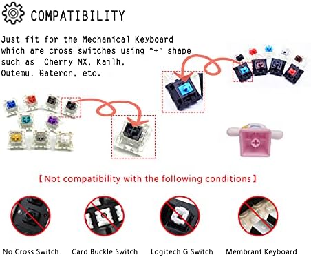 Kirby Keycaps Japanese Anime Pink Key Caps ， Compatível com o teclado mecânico de jogos Cherry MX