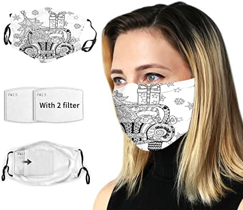 Máscara facial reutilizável, conforto respirável, totalmente lavável na máquina, máscaras de rosto grandes para