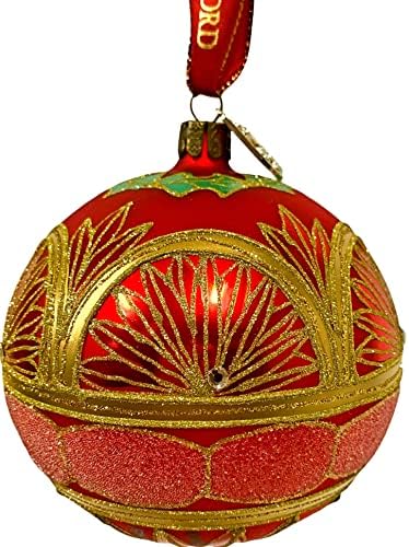 Waterford Holiday Heirlooms Jim O'Leary Limited Edition 50th Anniversary Red Christmas Ball Ball