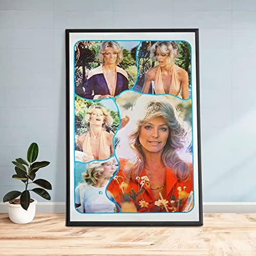 Picture Peddler laminado Farrah Fawcett icônico dos anos 70 Supermodel Superstar Blonde Bombshell Art Print Poster Imagem e o tamanho geral é de 24x36 polegadas