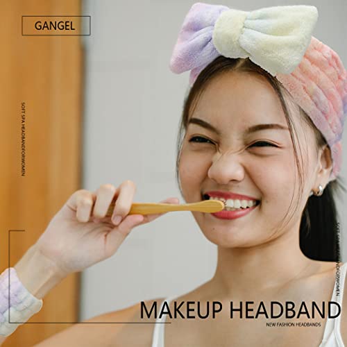 Gangel moda tie tye maquiagem de maquiagem para a cabeça e pulseiras define a faixa de cabeça do nó de arco de