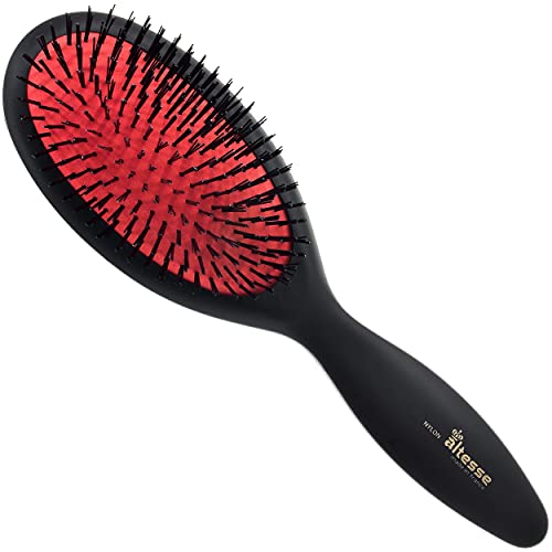 ALTESSE 5911 Brecha de nylon pincel de cabelo de retirada de penteado de tamanho vermelho Alça preta