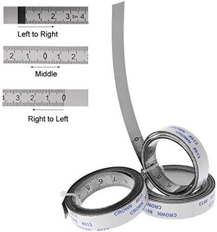 Fita de medição autoadesiva do CHBC com apoio adesivo, leitura da esquerda para a direita, da direita