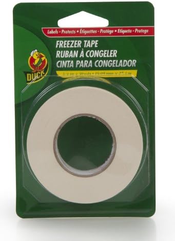 Marca de pato single roll write-on freezer fita, branco