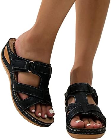 Sandálias Masbird Mulheres, plataforma Cedas Sandals Plataforma casual salto alto de verão aberto sandálias