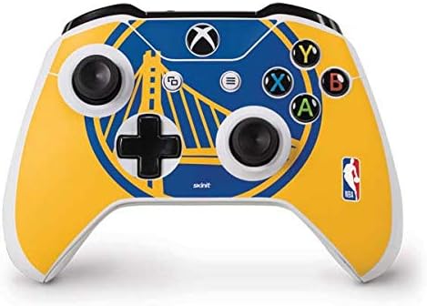 Skinit Decals Gaming Skin Compatível com o controlador Xbox One S - Licenciado Licenciado NBA Golden State Warriors Grande design de logotipo