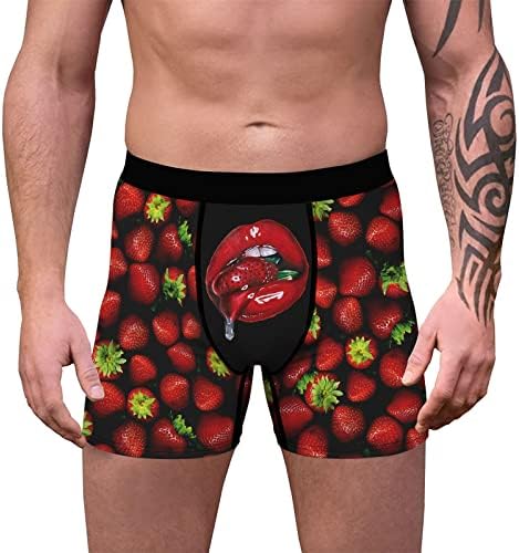 Masculino boxers romance de juventude masculino impressão de padrões de boxe shorts de roupa de baixo