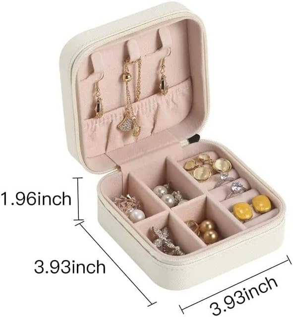 Jóias Organizador da caixa de joias Viagem portátil Small Jewellery Ring Breating Presente de casamento para mulheres
