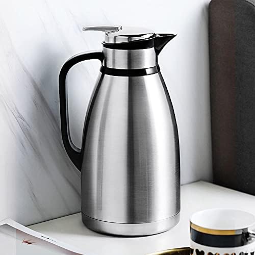 Twdyc Thermos Pote de grande capacidade em aço inoxidável em aço fervente garrafa de vácuo Pote de chá de café para casa para casa ao ar livre