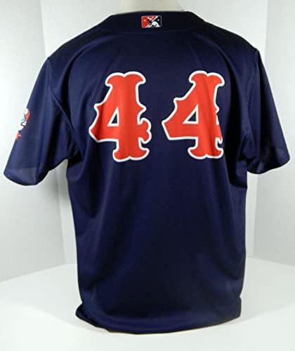 2018-19 Pawtucket Red Sox Brandon Workman Kelley 44 Game Usado Jersey Navy 1 - Jogo usou camisas MLB