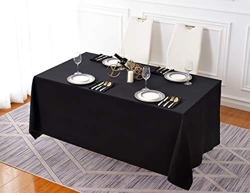 Toca de mesa de transmissão de mesa de mesa de poliéster retangular de 90 * 156 polegadas ， Tampa da mesa de jantar para casamentos, banquetes ou restaurantes internos e externos