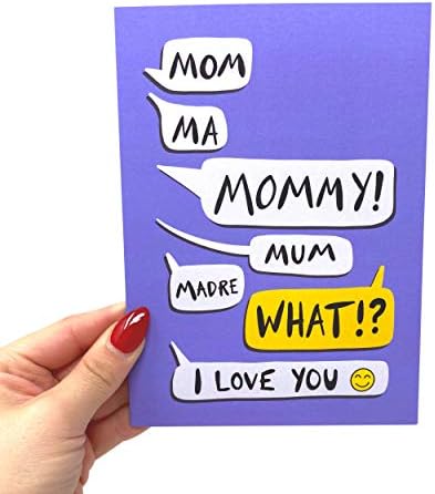 Sleazy Greetings Cartão do dia da mãe para mamãe mãe de filha filho | 5 x 7 Cartão de aniversário engraçado