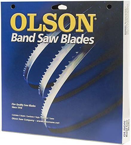 Olson viu o FB14611DB HEFB Band Saw Blade, 1/4 por 0,025 polegadas, 6-TPI Hook 111 polegadas