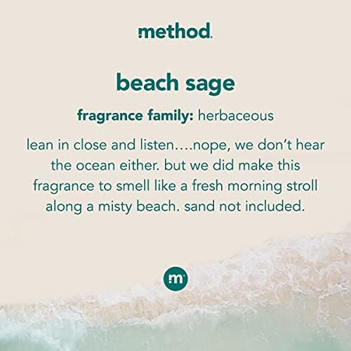 Method Fragrance Booster, Sage Beach, mantém roupas frescas por até 12 semanas, 14,8 onças