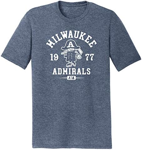 Browbackmax Milwaukee Admirals 1977 Ihl Hockey Tee Cirl