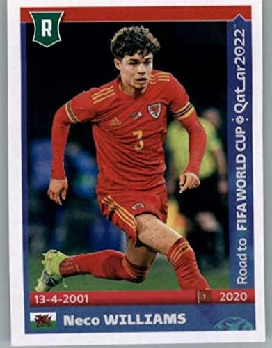 2021 Adesivos Panini: estrada para a FIFA Copa do Mundo Catar 2022#592 Neco Williams Wales Mini Sticker Trading Card
