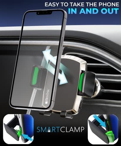 Suporte de telefone do Bestrix Air Vent para carro-360 rotação, operação de uma mão-montagem universal de telefone para ventilação de carro inteligente para smartphones até 6,7 ”