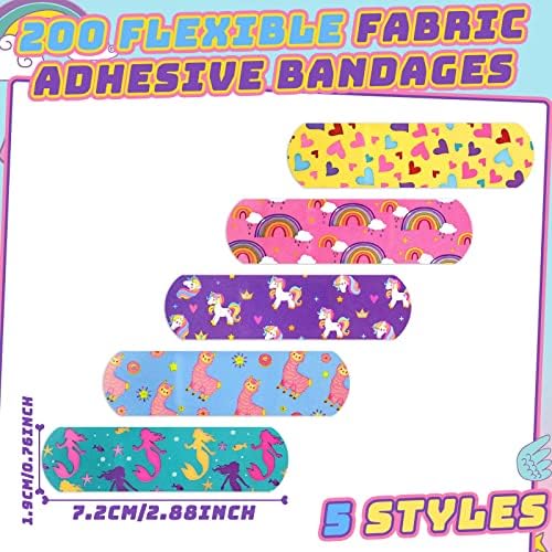5 Styles Kids de desenhos animados Bandagens de adesivo flexível tiras coloridas travestios fofos para