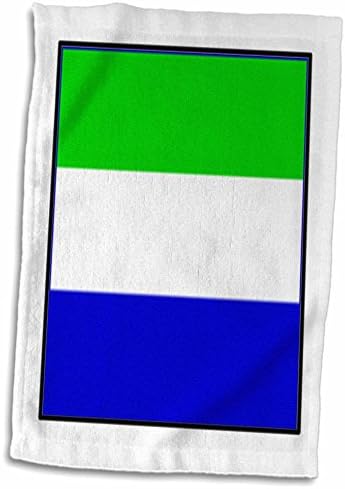 Botões de bandeira mundial de Florene 3drose - Foto do botão de bandeira da Serra Leoa - toalhas