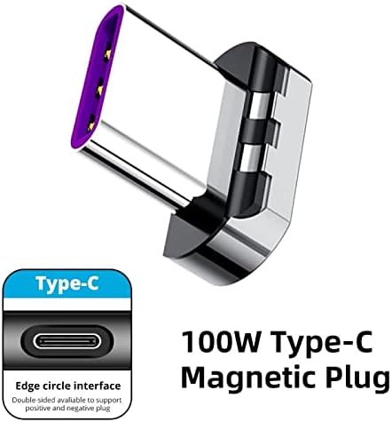 Adaptador de ondas de caixa compatível com Samsung Galaxy Tab S8 - Adaptador de ângulo de PD de magnetosnap, Magnetic PD Angle Adaptador de Carregador Economizador para Samsung Galaxy Tab S8 - Prata metálica de prata