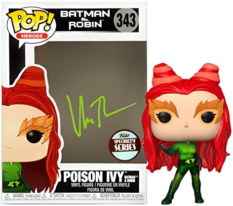 Uma Thurman autografou Batman & Robin Poison Ivy #343 POP! Figura de vinil