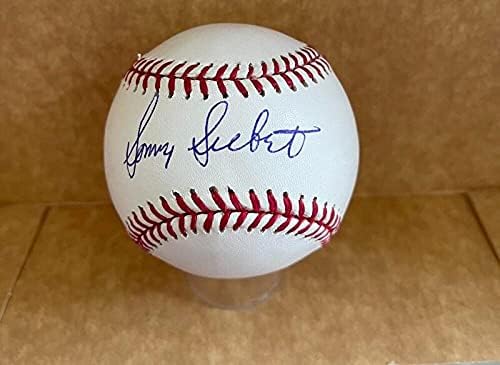 Sonny Siebert Indians/Red Sox assinou M.L. Baseball BAS BA26114