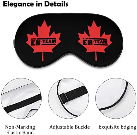 Canadian Maple Leaf Eh Team Máscara para o Blackout Night Blackfold com cinta ajustável para homens