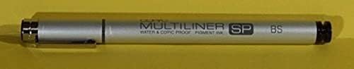 Copic multiliner sp pincel de pigmentos à prova d'água, ponta da escova, tinta preta