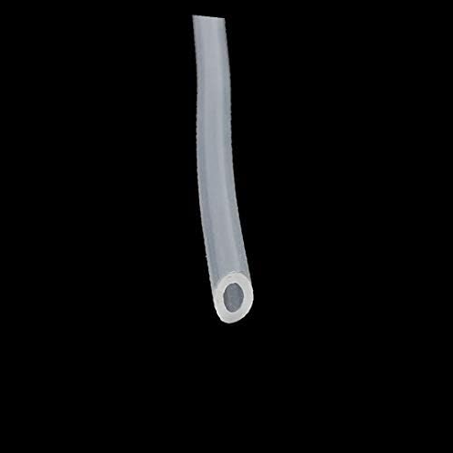 X-Dree 1,5 mm x 3 mm de altura resistente a temperaturas de silicone flexível Tubo de mangueira de tubo de silicone 5m Comprimento (1,5 mm x 3 mm Tubo de manguera de tubo de silicona transparente resistente flexível a altas temperaturas, 5 m de DE