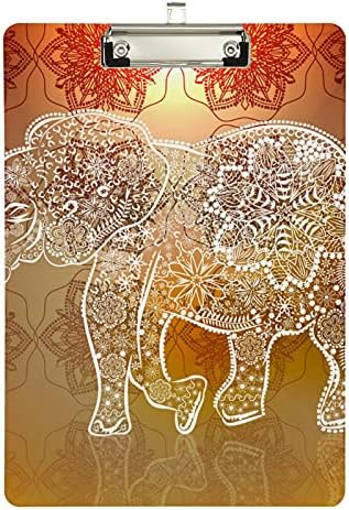 Fantasy Elephant Plastic Clipboard 9 X12.5 CLIPLICS COMBRAÇÕES COM TAMANHO DE LETRA DE LETRA DE