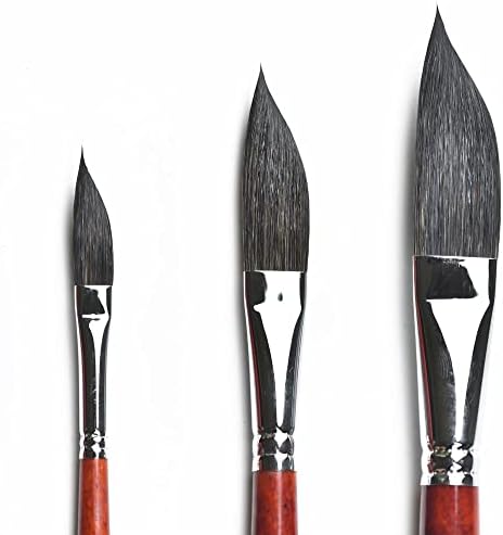 TJLSS 3 Handalel de madeira mista Holoque aquarela Art Art Brush Tool Toolyery Pintura de papelaria