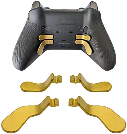 4 pcs gatilho de gatilho e 2 peças de reposição de aço inoxidável de metal intercambiáveis ​​para a série de elite 2 e controladores de elite Xbox One