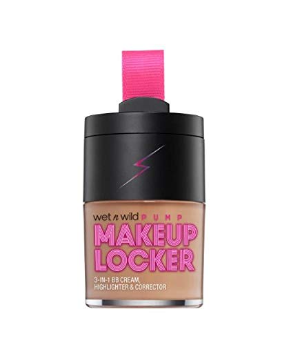 Locker de maquiagem Wet N Wild-Creme BB, 3-em-1 BB, marcador e corretor