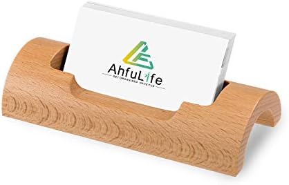 Ahfulife Single Pocket Pocket Landscape Business Titular, Wood Wood Personalized Carting Organizer