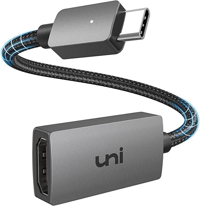 pacote uni 4k@30Hz USB C para HDMI Cable + 4K@30Hz USB C Adaptador HDMI