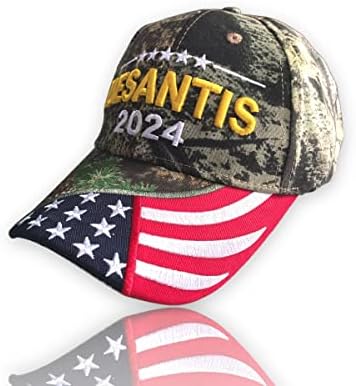 Campanha presidencial de Ron DeSantis 2024 Made in America Não fauci My Florida Mesh Backer Trucker Hat Camo Caminho bordado Caps de beisebol ajustáveis