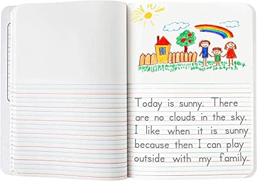 Ashby for Kids - 8 pacote - Notebooks de composição primária com encadernação costurada para durabilidade -