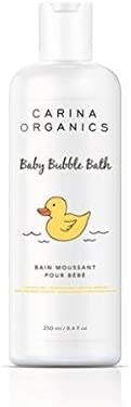 Carina Organics Baby Bubble Bath e Baby Shampoo e Body Bath Bath Time Time, 8,4 oz