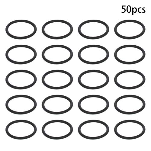 Bettomshin 50pcs nitrila de borracha O-rings, 17mm od 14mm ID de 1,5 mm de largura, métrica de vedação