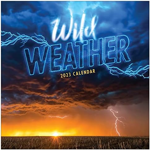 TF Publishing Weather 2023 Calendário de parede 12 meses | Premium 2023 Parede do calendário |